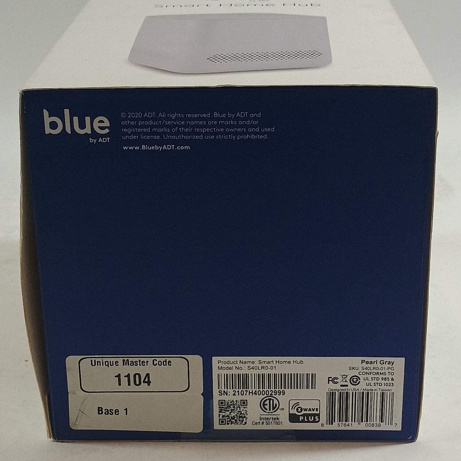 New Blue S40LR0-01 Smart Home Hub Gray Home Security Bundle S40LR0-01