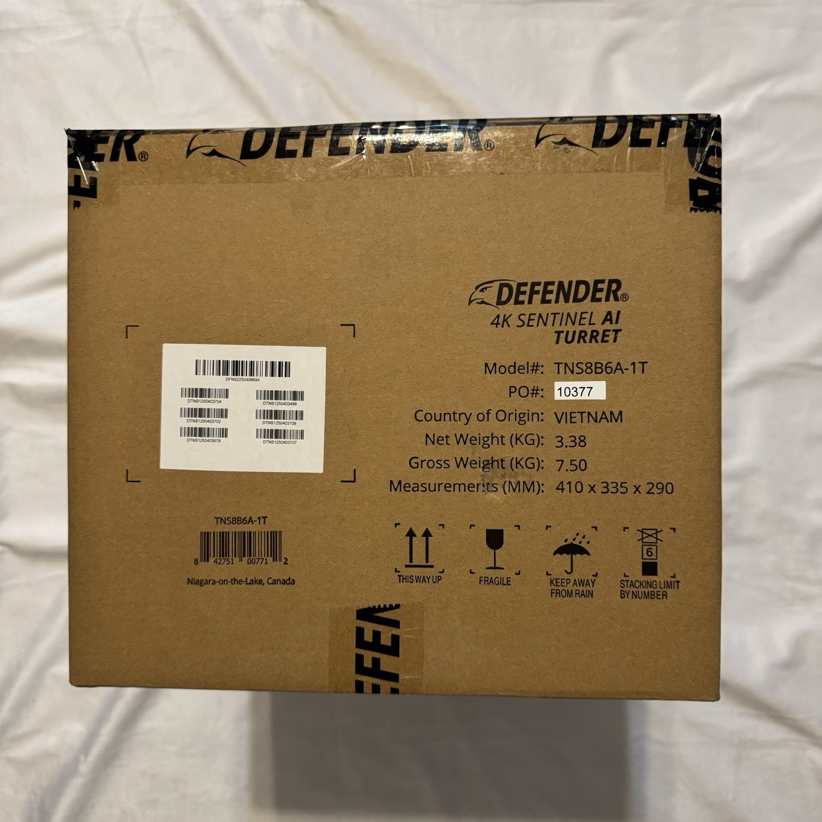 Defender AI Powered Sentinel Pro Turret TNS8B6A-1T Security 6 Camera System