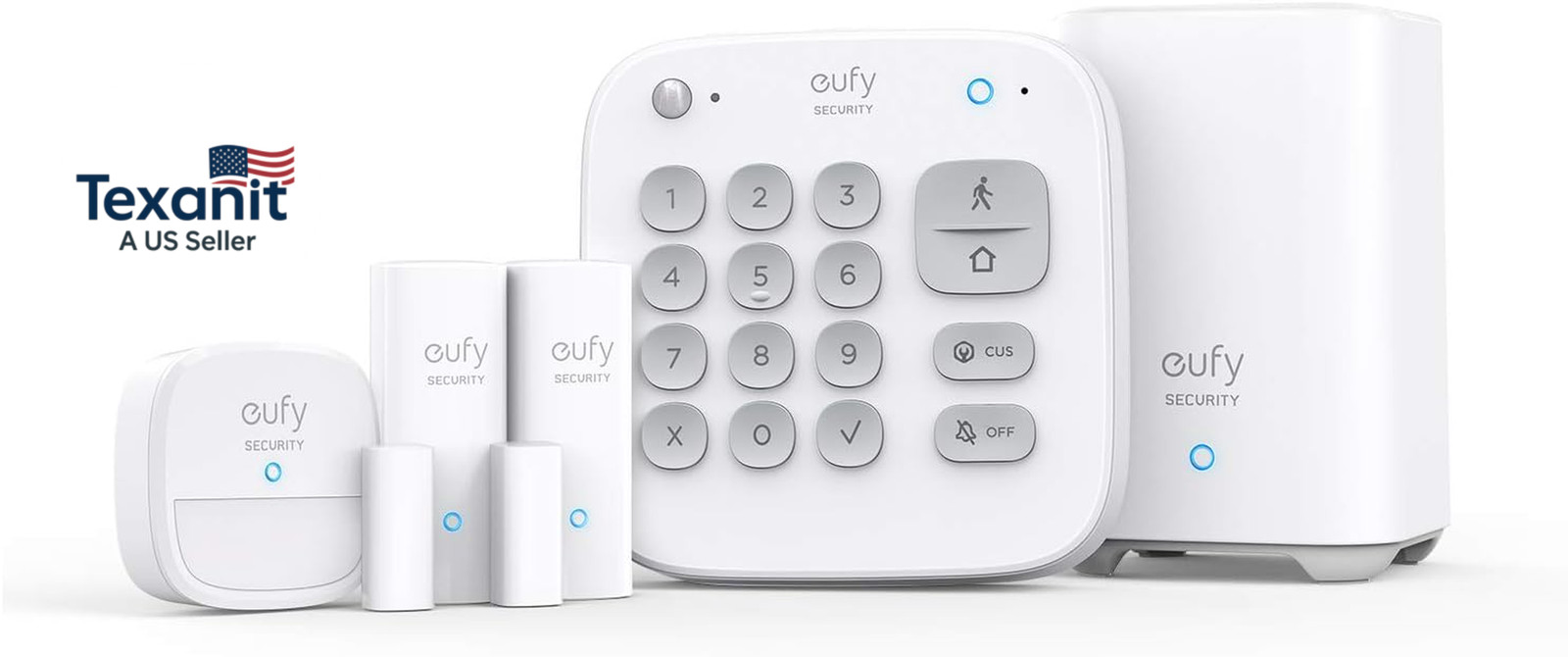 Eufy Security 5-Piece Home Alarm Kit, Home Security System, Keypad, Motion Senso