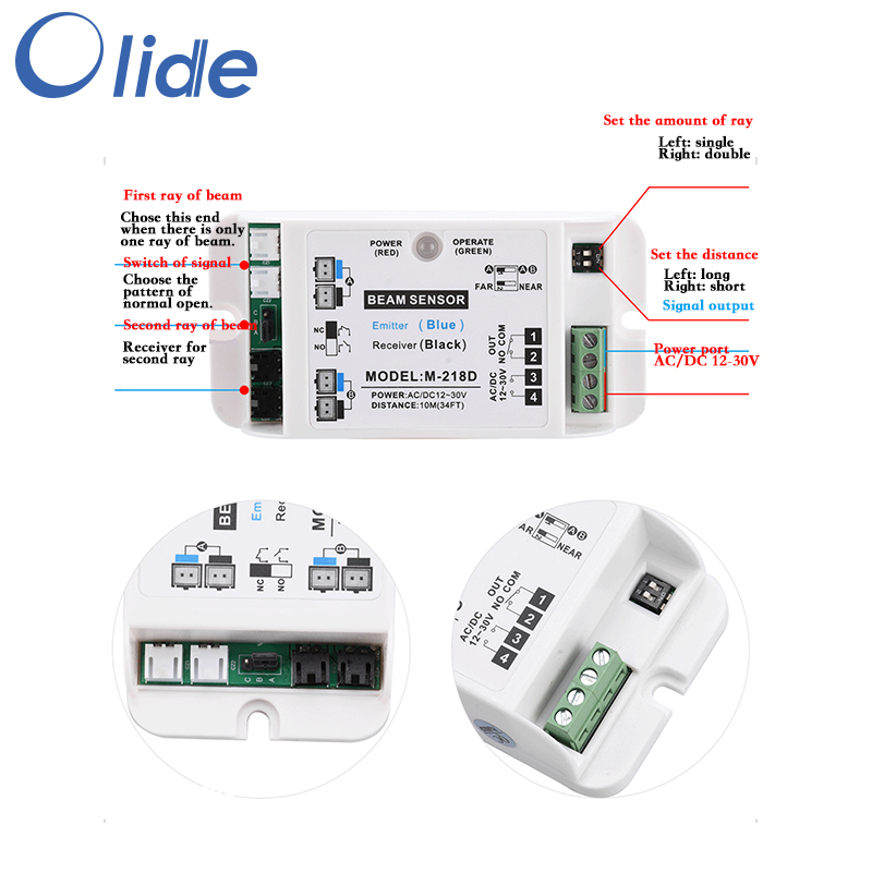 Safety Beam Sensor for Automatic Door opener