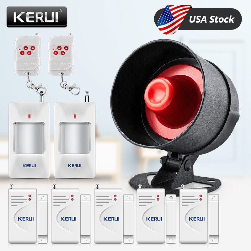 KERUI Home Wireless Burglar System Local Siren Speaker 120dB Safety Alarm Lot