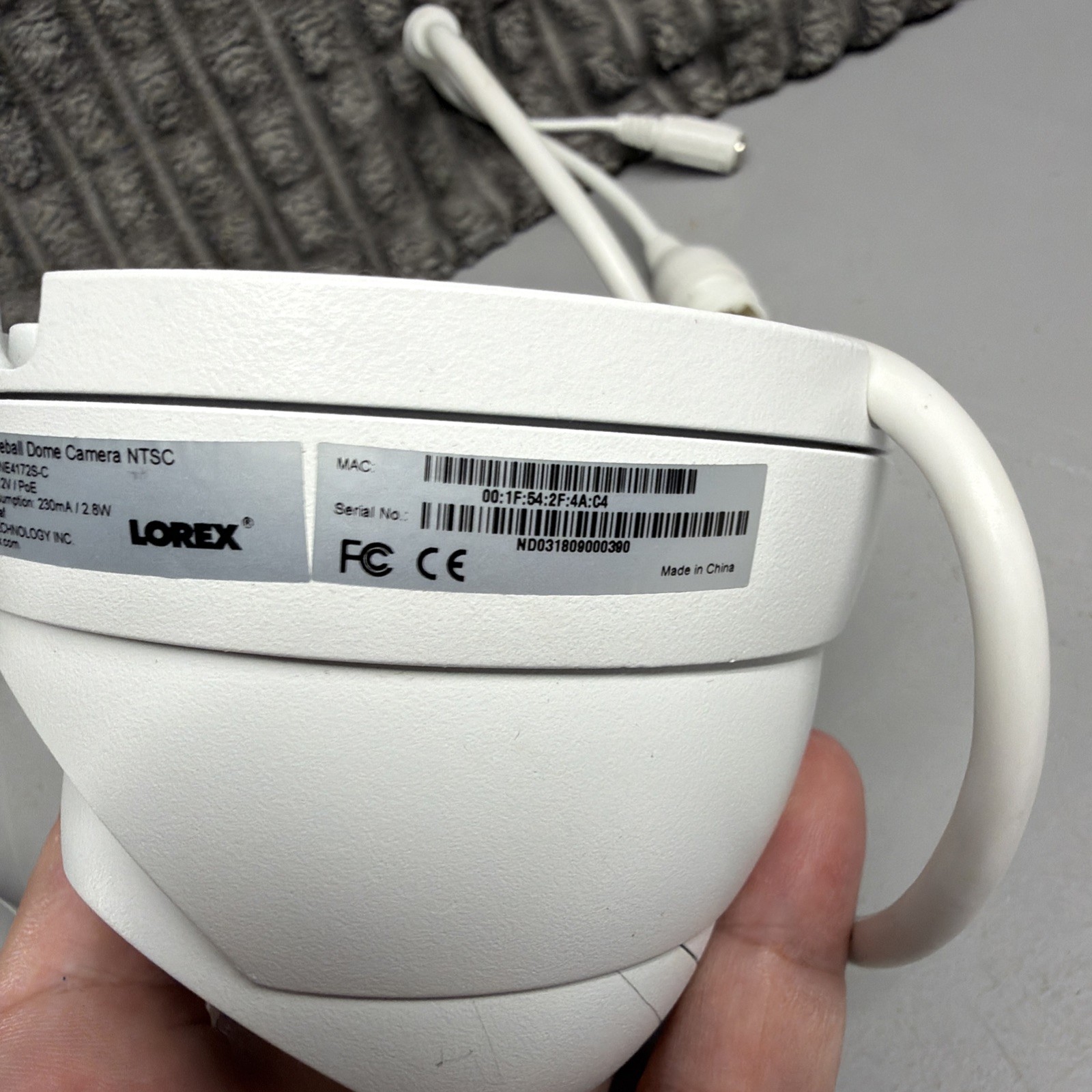 Lorex LNE4172S-C 4MP HD IP IR Eyeball Dome Camera White Lot Of 2 New Open Box