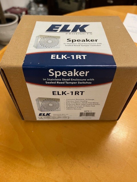 ELK-1RT Stainless Steel Speaker withTamper Switch BRAND NEW