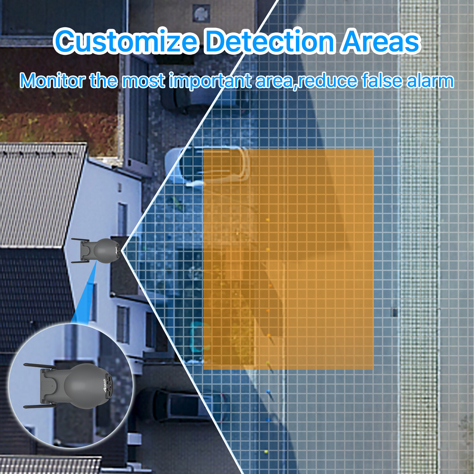 Solar & Battery Powered Outdoor Wireless Audio Security Camera WifI Audio System
