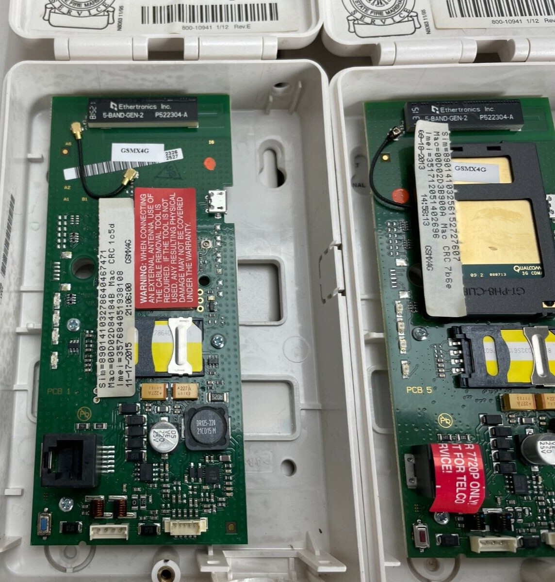 Lot of 20 Honeywell GSMX4G – AlarmNet Cellular Alarm