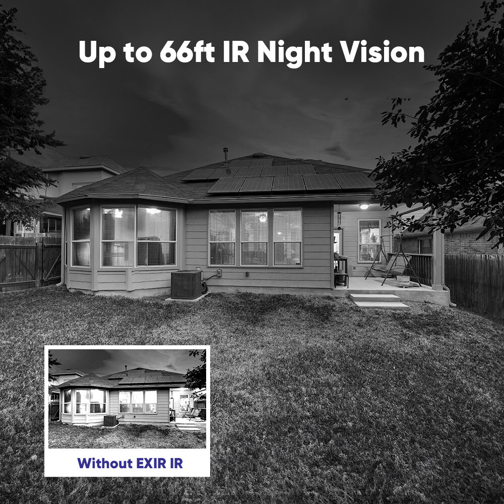 SANNCE 4pcs HD 1080P Outdoor Security Camera 2MP Video Dome CCTV IR Night Vision