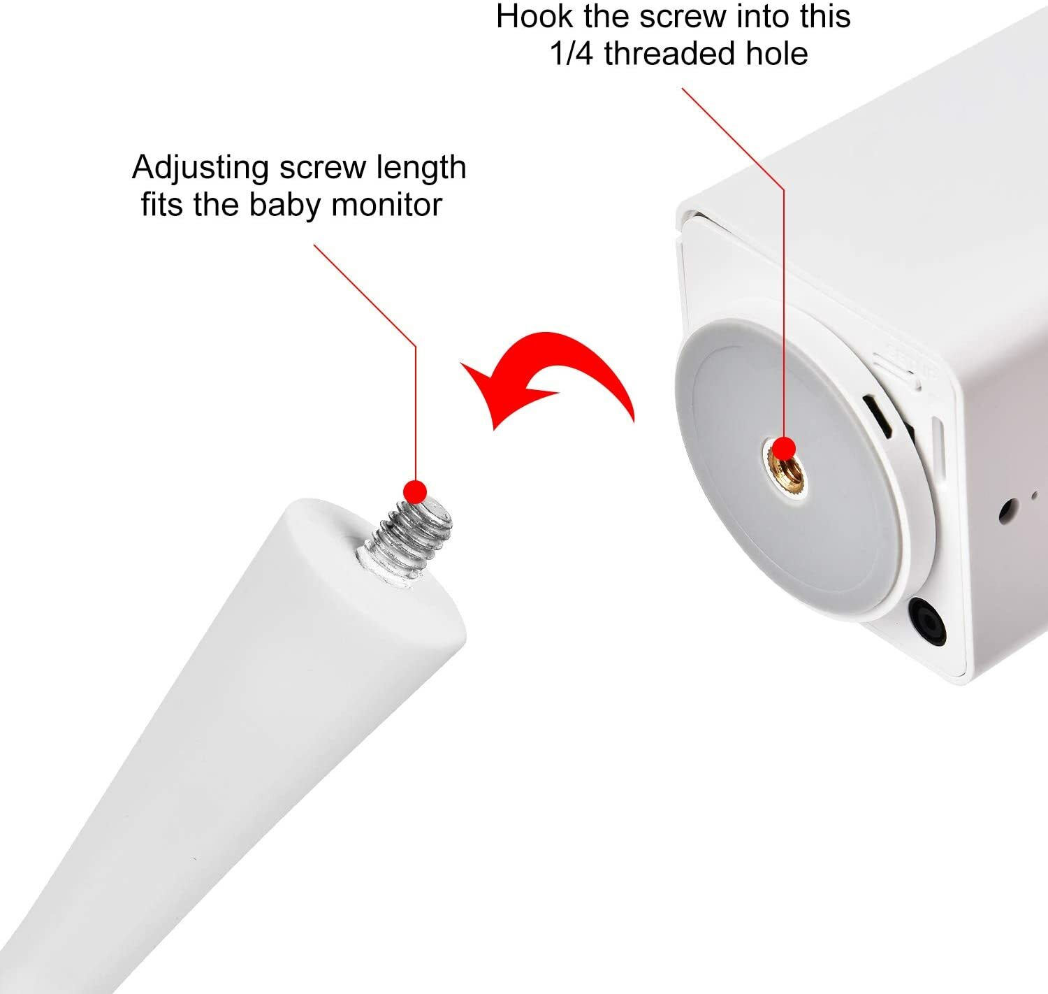 Baby Monitor Mount for Arlo, Motorola Baby Monitor and Most Universal Monitors C
