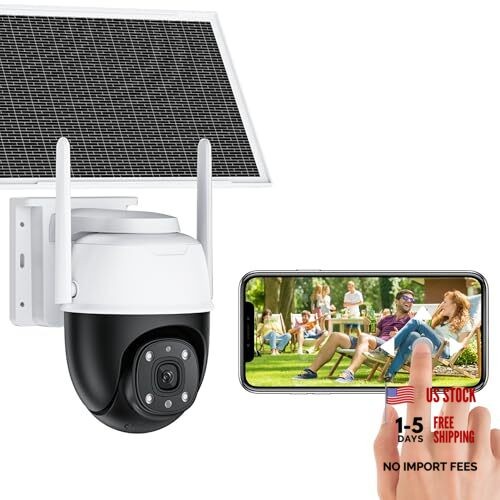 No Wifi Camera, 24 hours Continuous Recording AOV Solar Security Cameras
