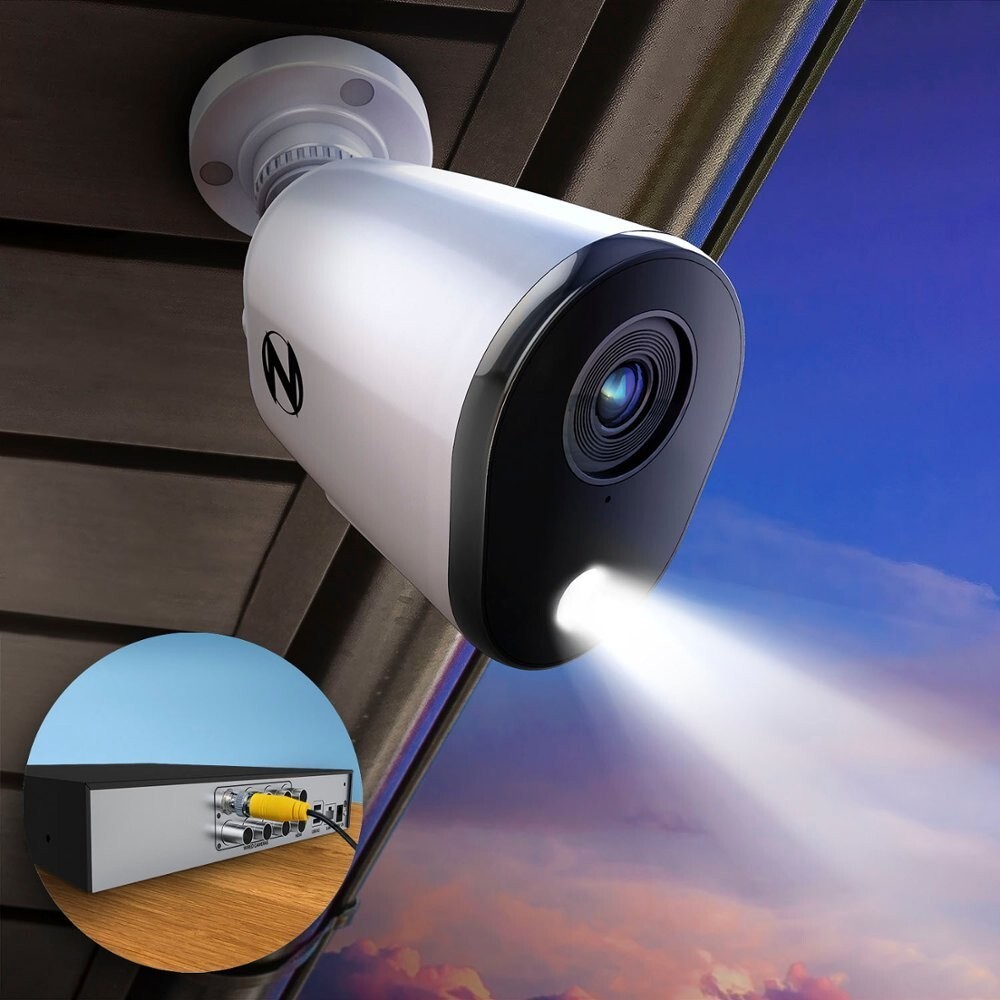 Night Owl 4 Camera 12 Channel Wired 2K 1TB DVR Security System with 2-way Audio