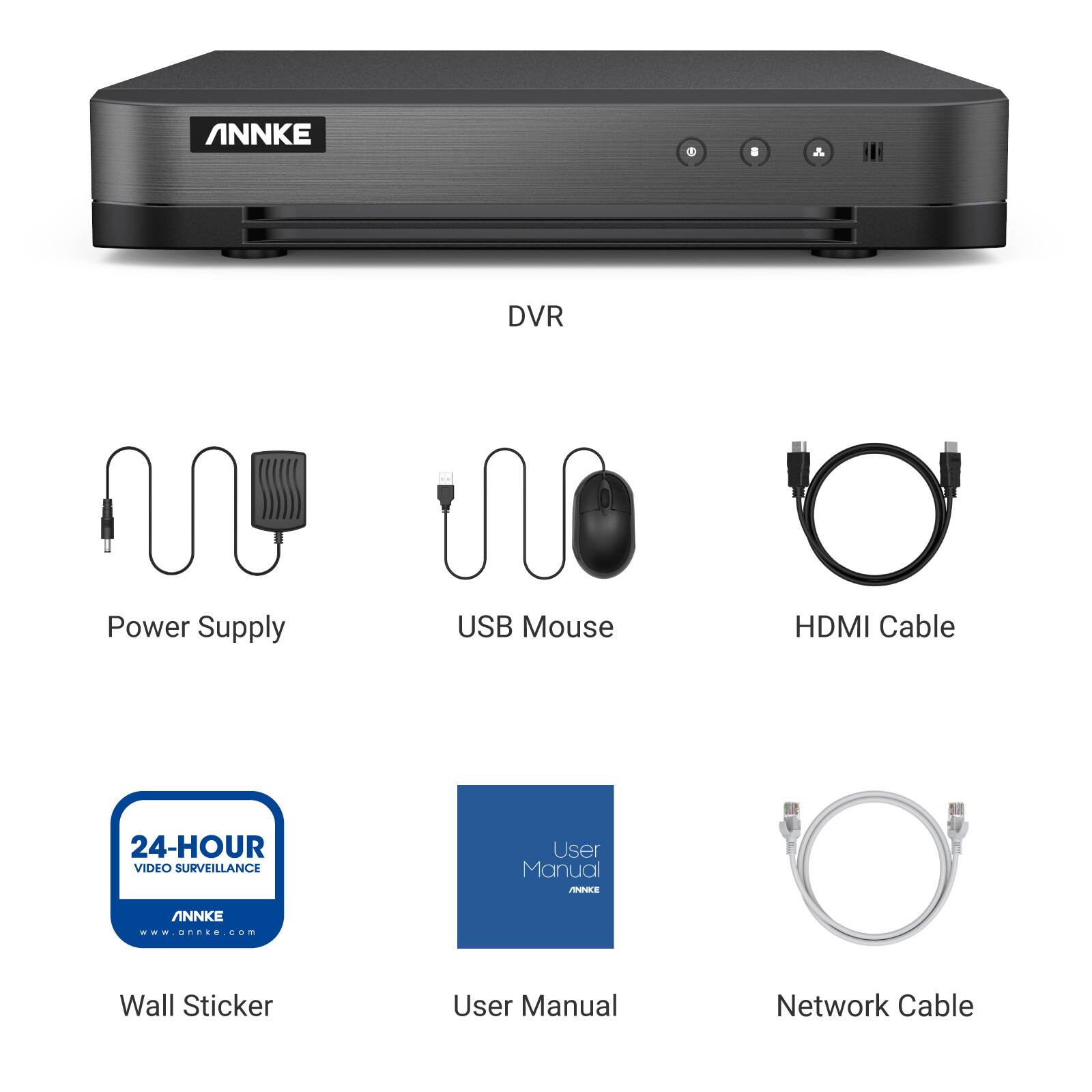 ANNKE 8CH 5MP 5IN1 DVR Recorder For Security Camera System Surveillance 1TB