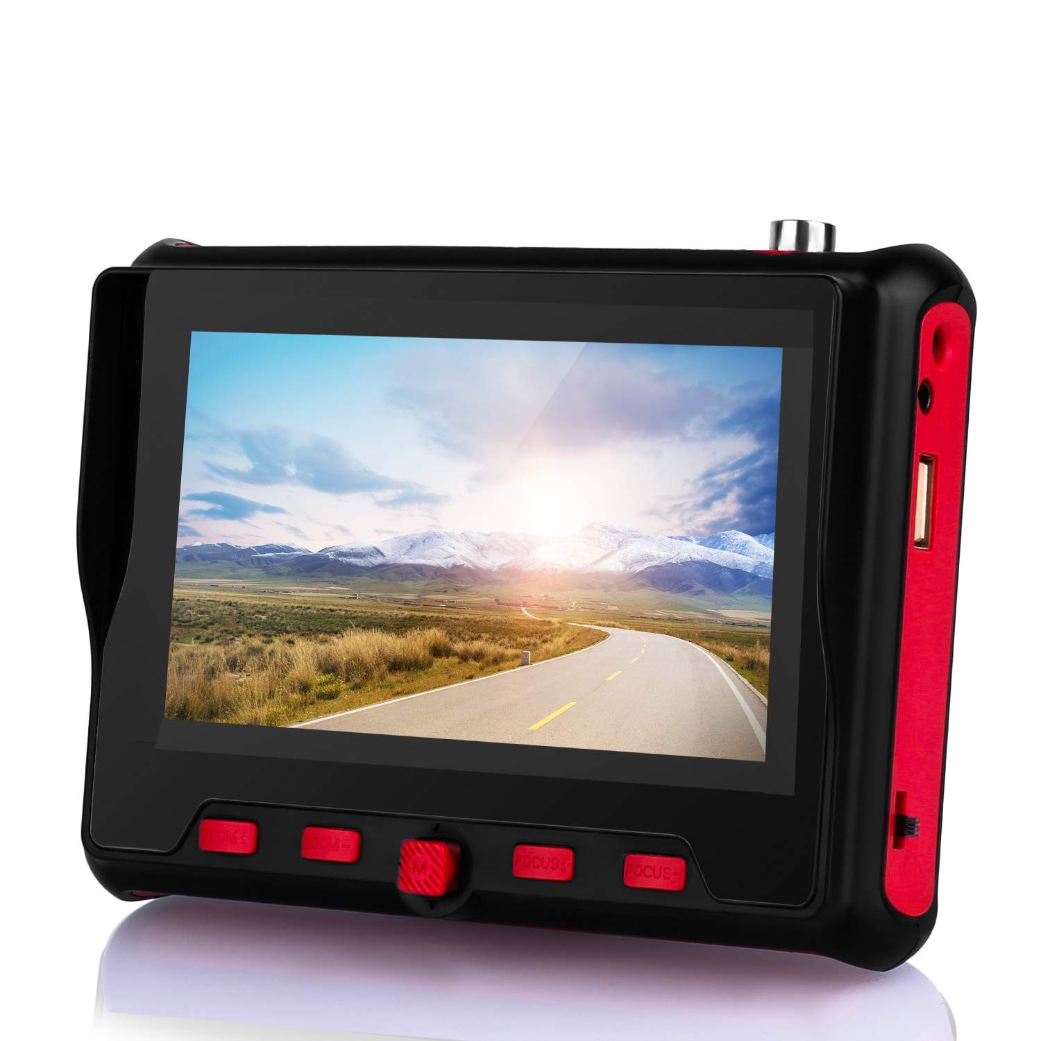 Wrist CCTV Tester, Portable Camera CVBS Analog Tester4.3 TFT Color LCD black