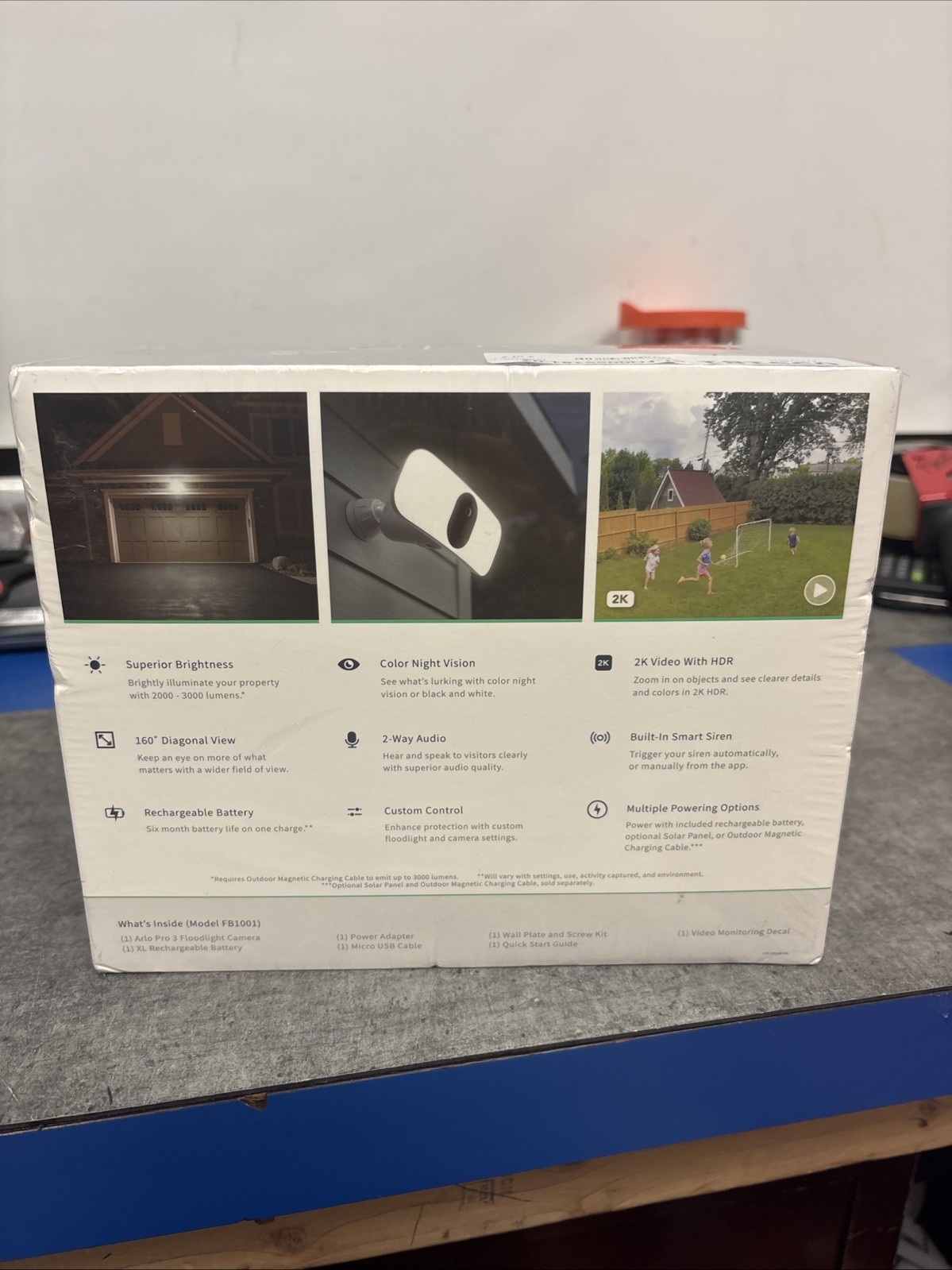 NEW SEALED Arlo Pro 3 Floodlight Indoor/Outdoor Security Camera