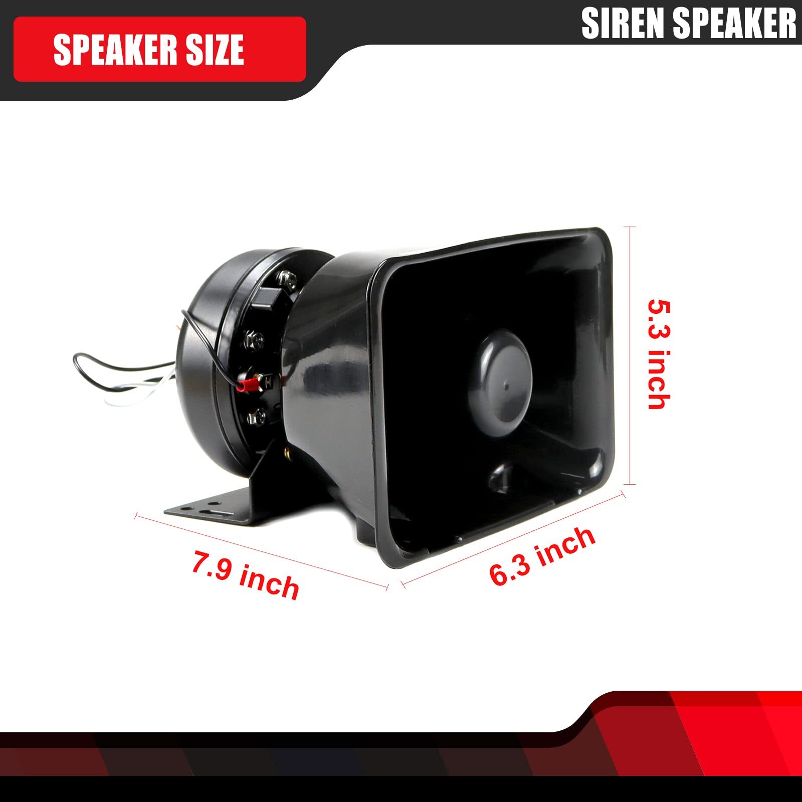 High Performance Siren Speaker Compatible with Any 100-200 Watt Siren 100W 200W