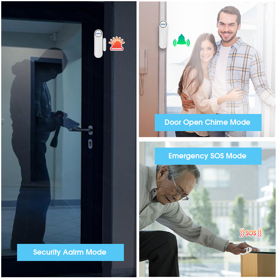 Wireless Remote Control Magnetic Sensor Door Window Home Security Burglar Alarm