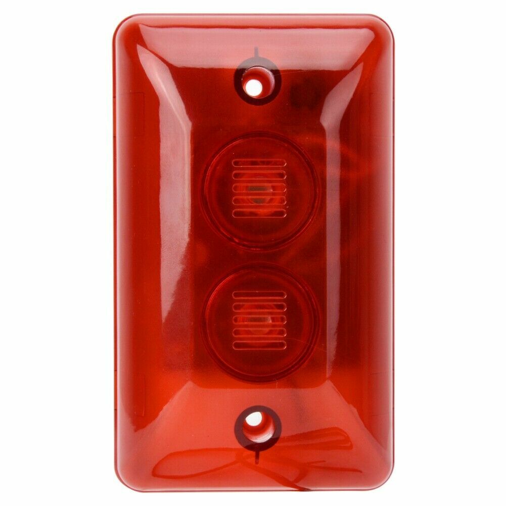 12V LED Wired Flashing Light Alarm Strobe Siren Security System Automatic Voice