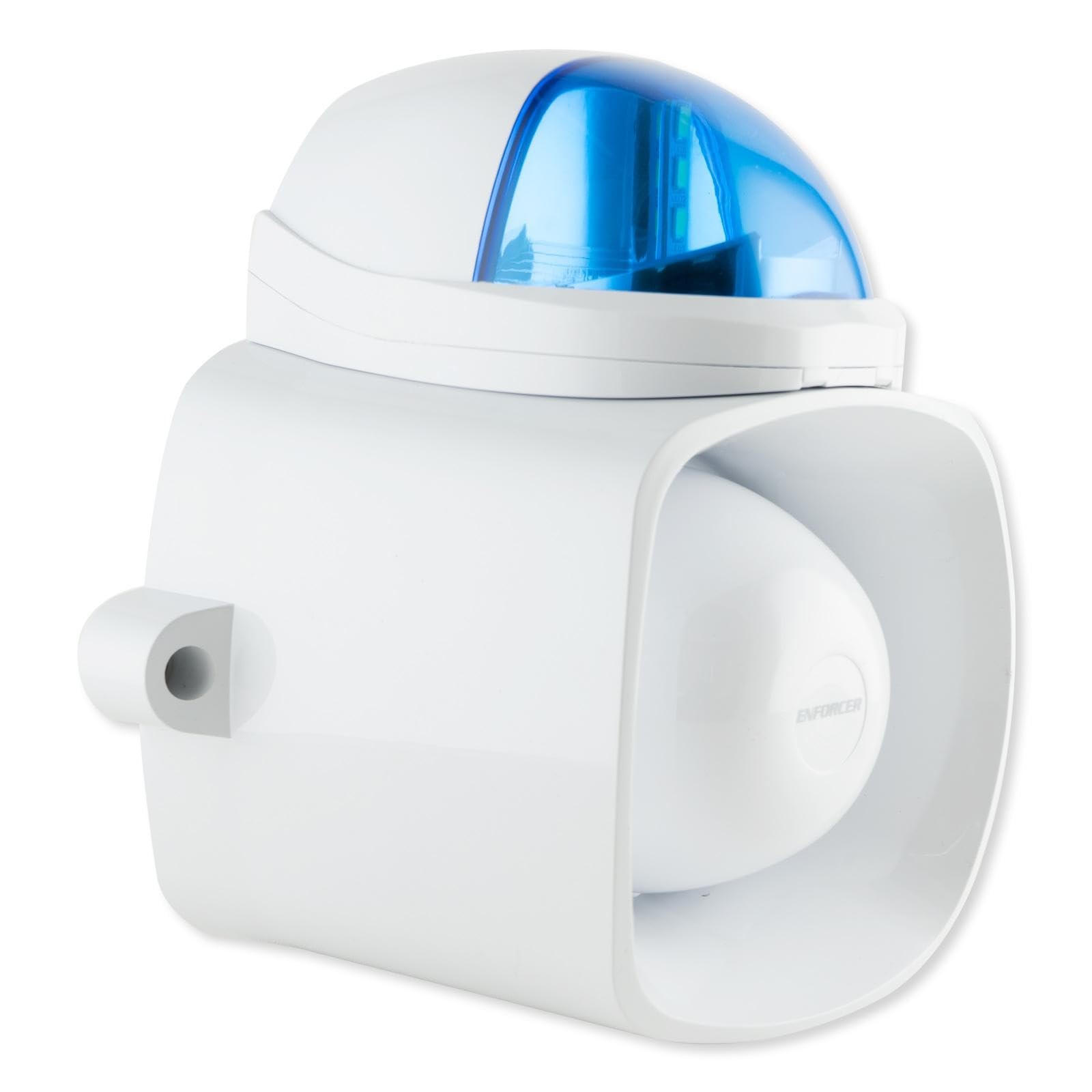 SH-816S-SQ/B Enforcer Siren/Strobe with Audio Input, Blue