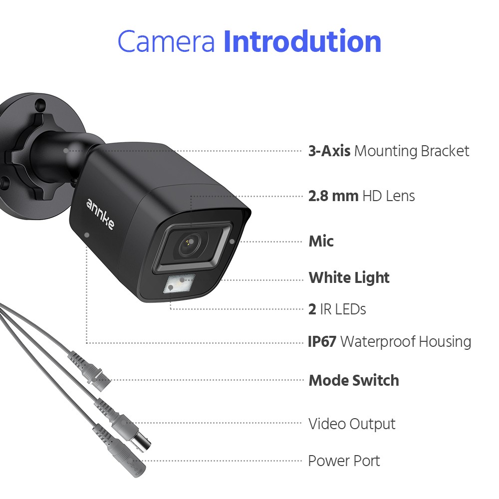 ANNKE 32CH 3K Lite DVR 5MP Audio Security Camera System AI Color Night IP67 CCTV