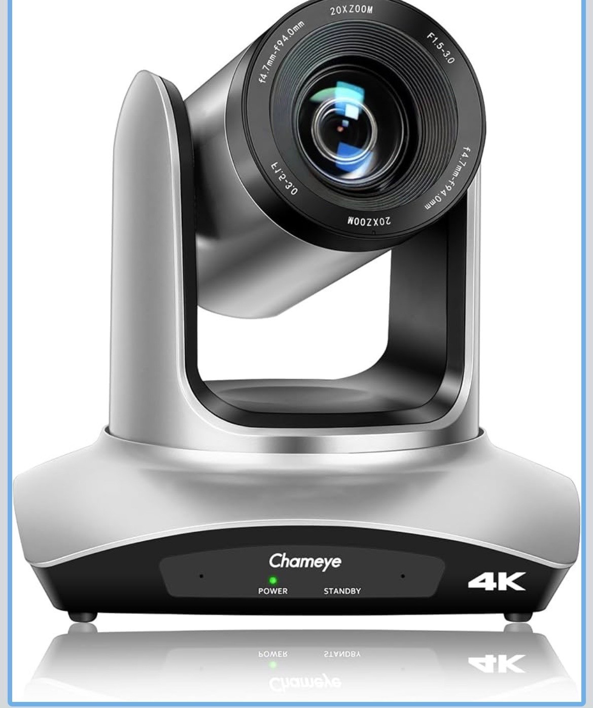 Chameye 4K PTZ Camera with 20X Optical Zoom and Auto Focus