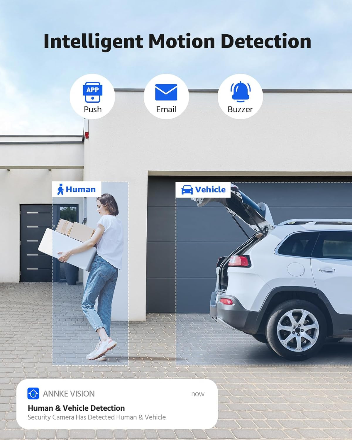 12MP 16CH Security Camera System with AI Detection & Color Night Vision