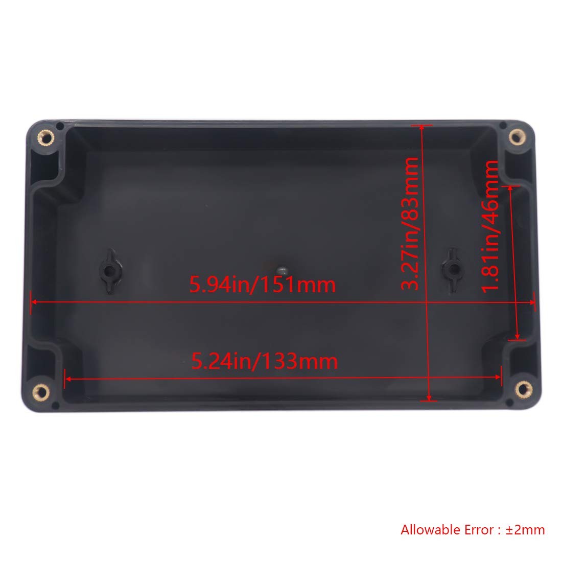 Otdorpatio Project Box IP65 Waterproof Junction 6.22″x3.54″x2.36″, Clear