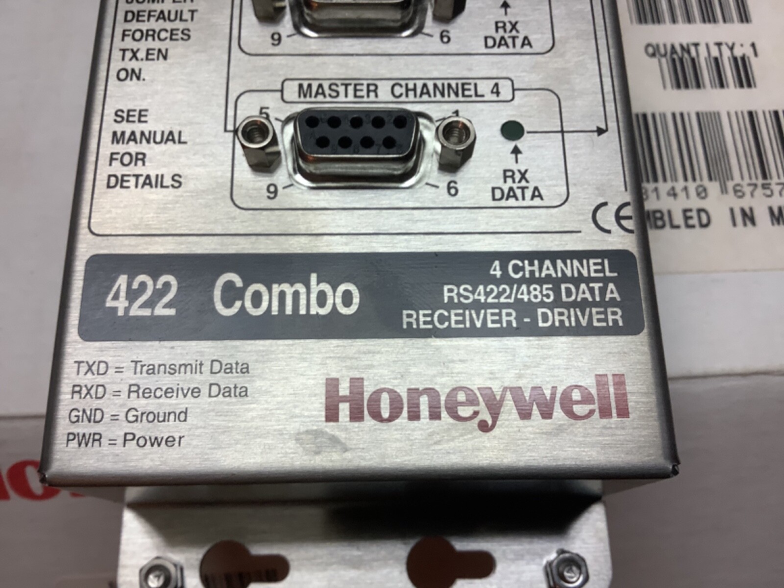 Honeywell Video HVB422C4 Data Port Expander 4 Channel RS422/485 Receiver-Driver