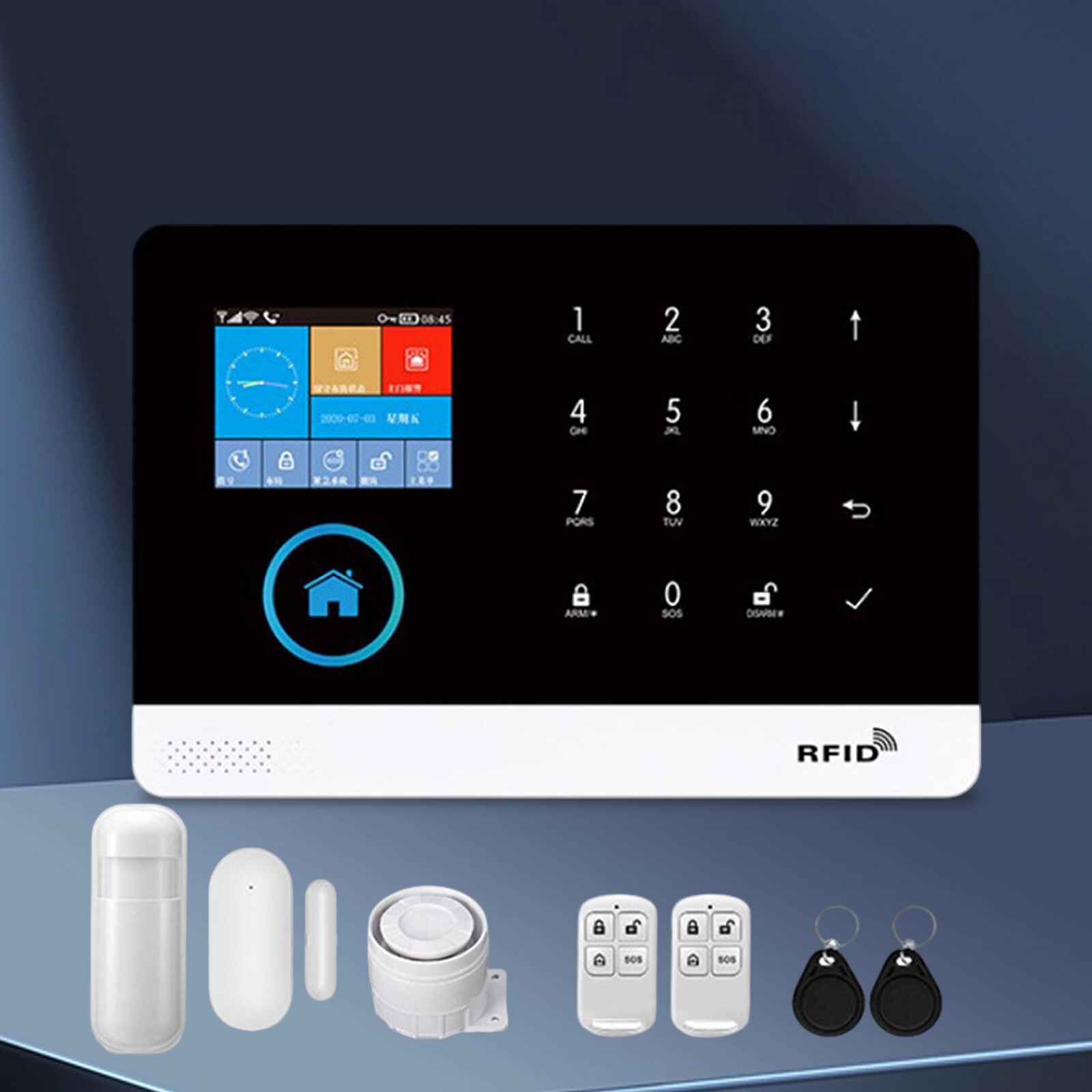 App Control Wireless Alarm System for Home Burglar Security Smart House KitAI