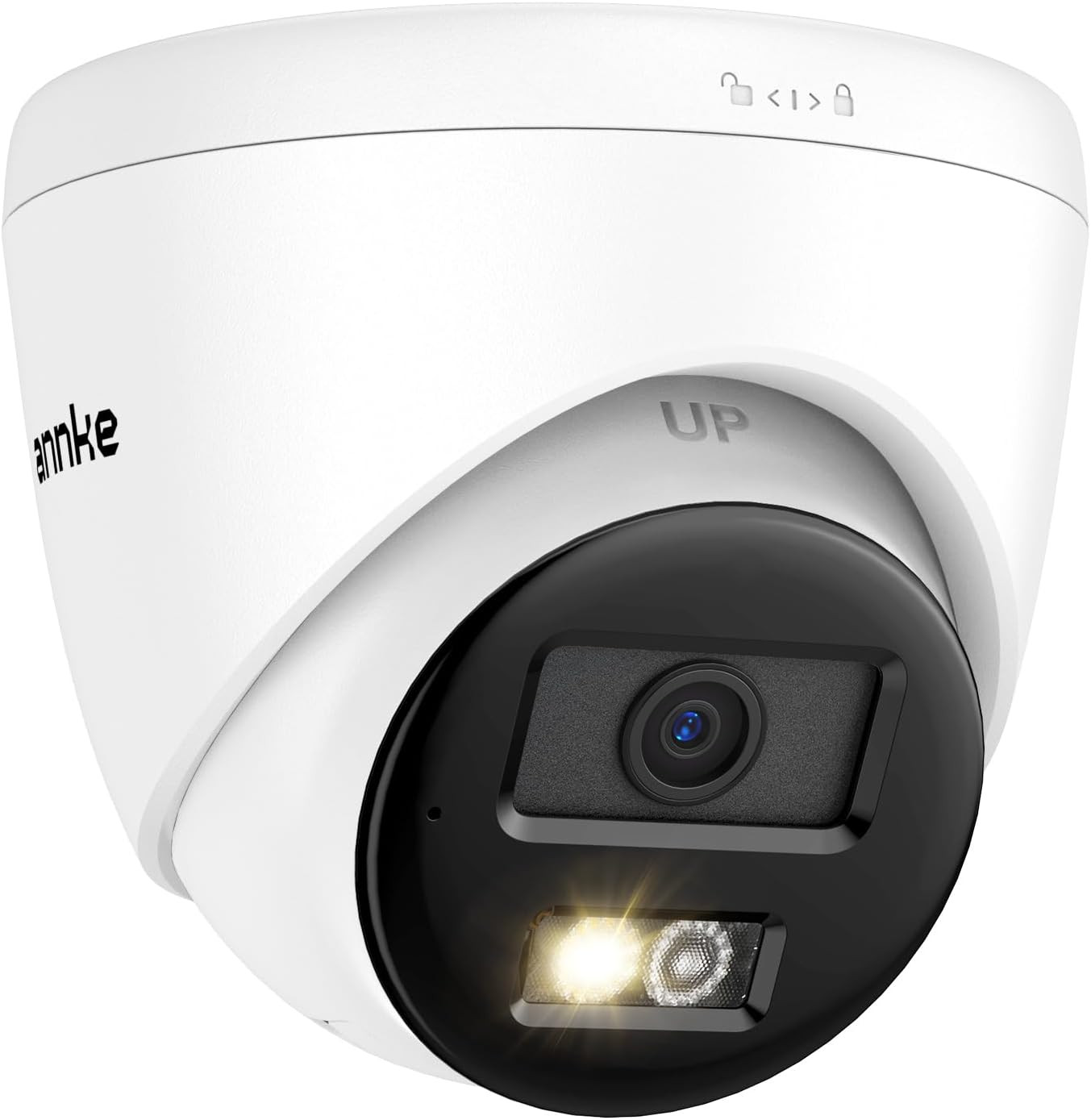 3K Poe Camera with Red & Blue Strobe Flash Light Alarm, IP Turret Security Camer