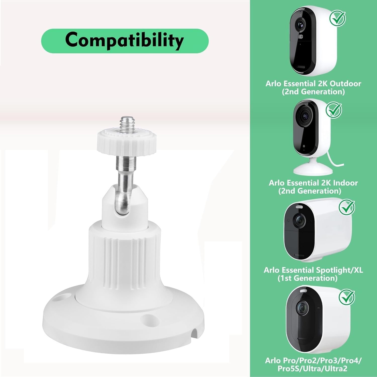 Durable 2-Pack Wall Mount for Arlo Security Cameras – Rust & Weather Resistant