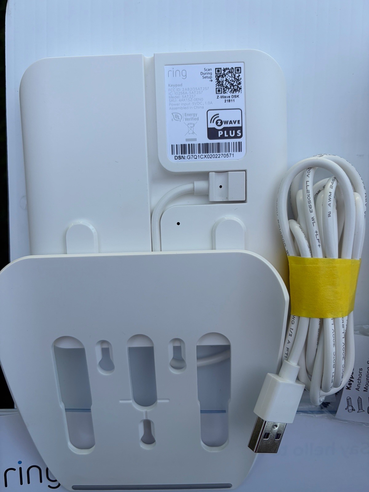 RING Alarm System Security Kit w/Instructions no box Tested Works White