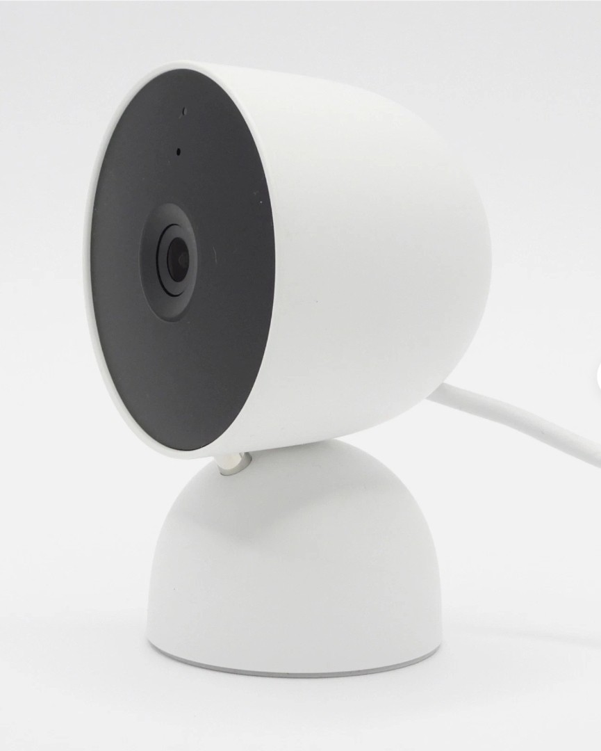 Google Nest Security Cam Indoor 1080p Wired 2nd Generation (White Snow)