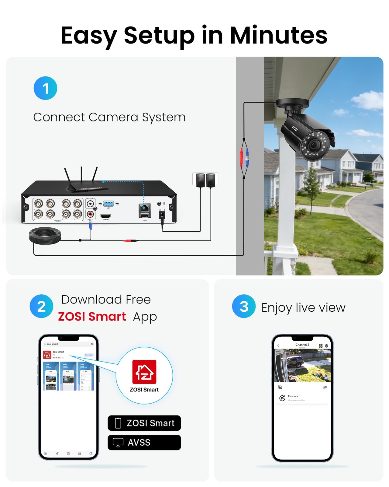 8CH 3K Lite Home Security Camera System Outdoor Indoor, AI Human/Vehicle Dete…