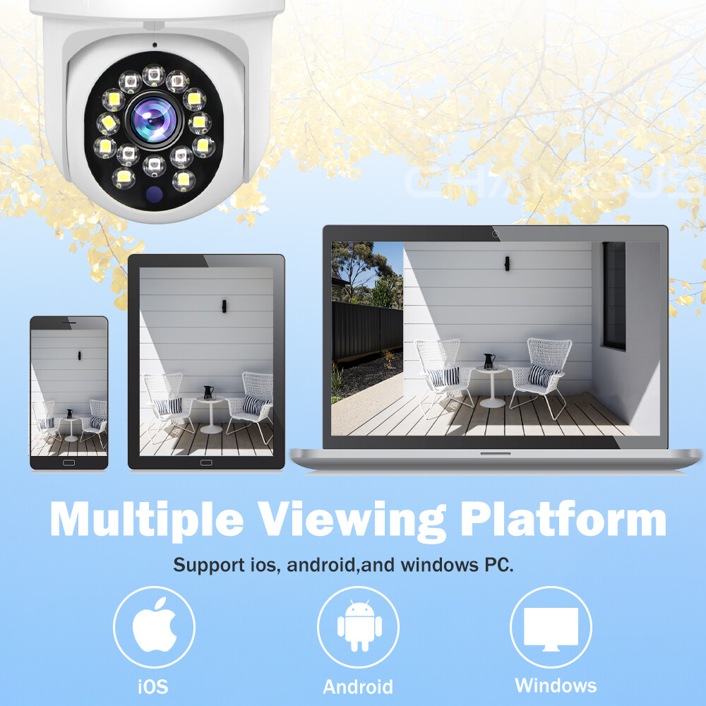 1080P WIFI IP Wireless Camera Outdoor CCTV HD PTZ Smart Home Security IR 360 Cam