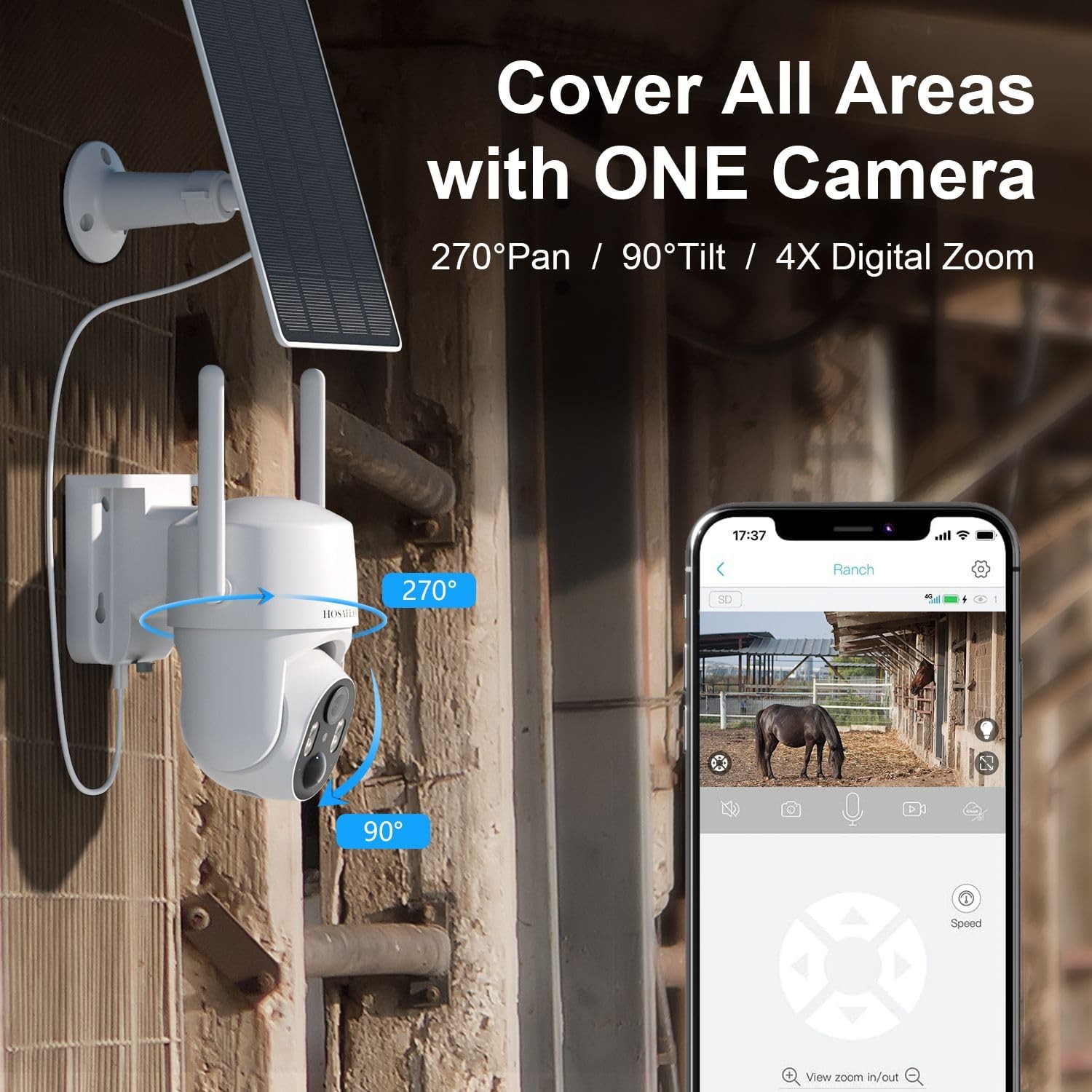 No WIFI Security Camera Internet Needed, Free Cloud Storage, 4G LTE…
