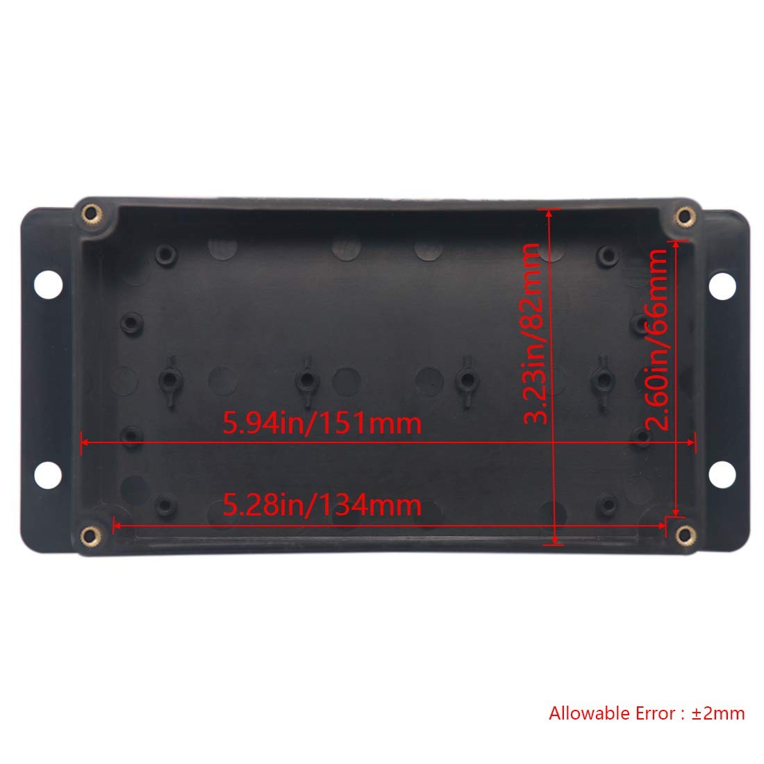 Project Box ABS Plastic Black Electrical Boxes IP65 6.2″x3.5″x2.4″,