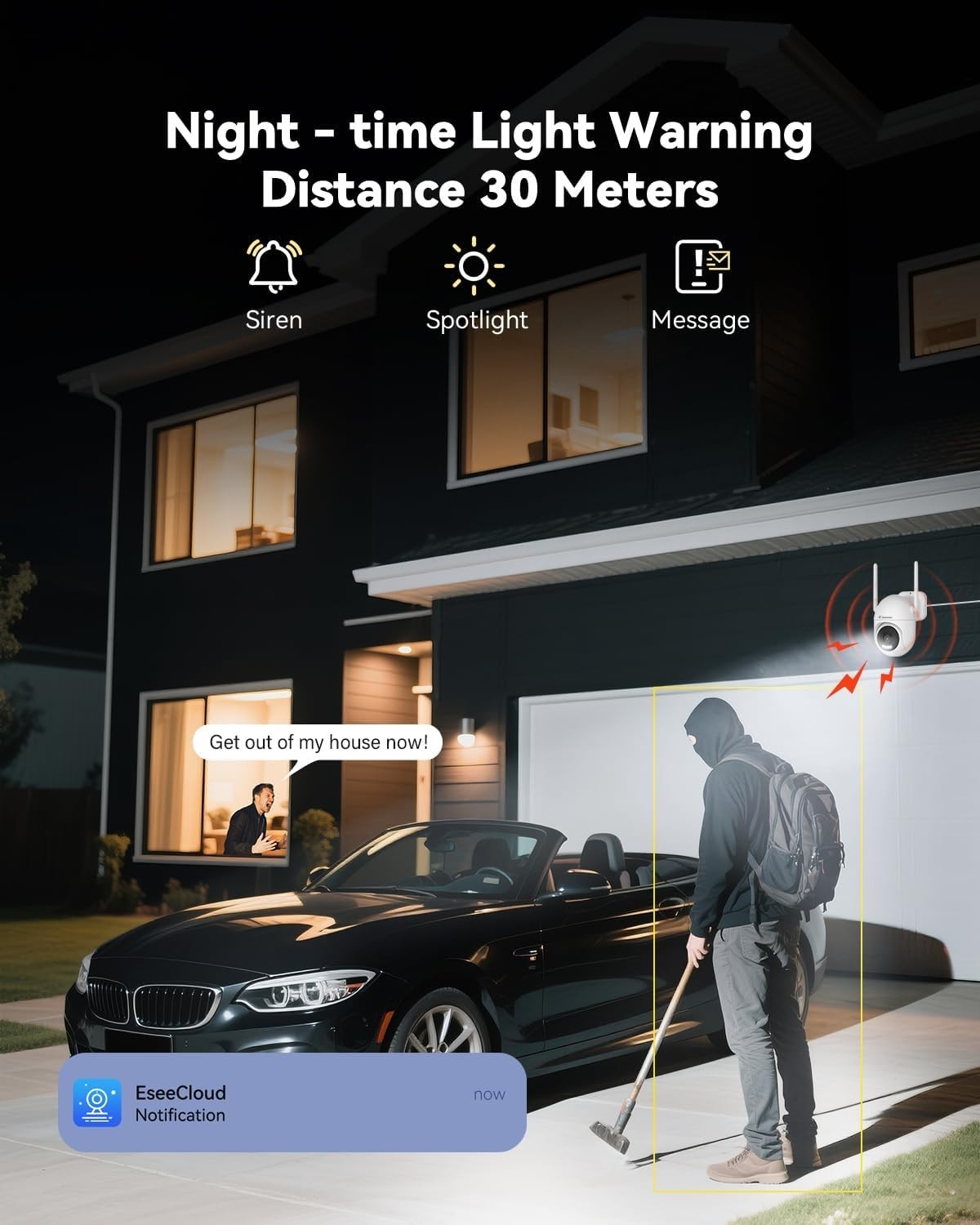 Wireless 5MP Security Camera System with Remote Access & Motion Alerts – No Fees