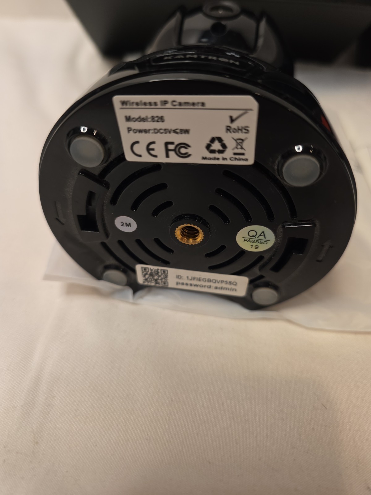 KAMTRON Wireless IP/Network Surveillance Camera 826 Wi-Fi Black Indoor 8W 5V