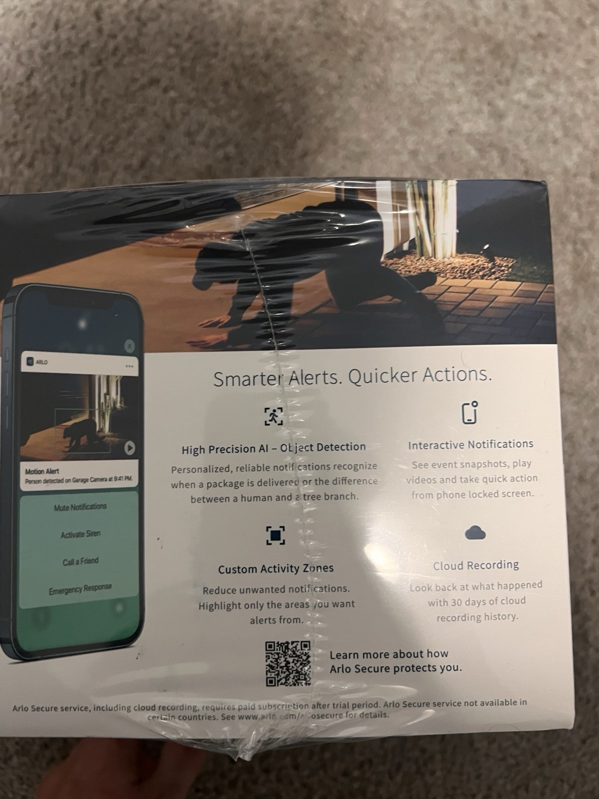 Arlo Pro 4 Spotlight 3-Cam Kit 2K Wire-Free Wi-Fi Night Vision Indoor/Outdoor