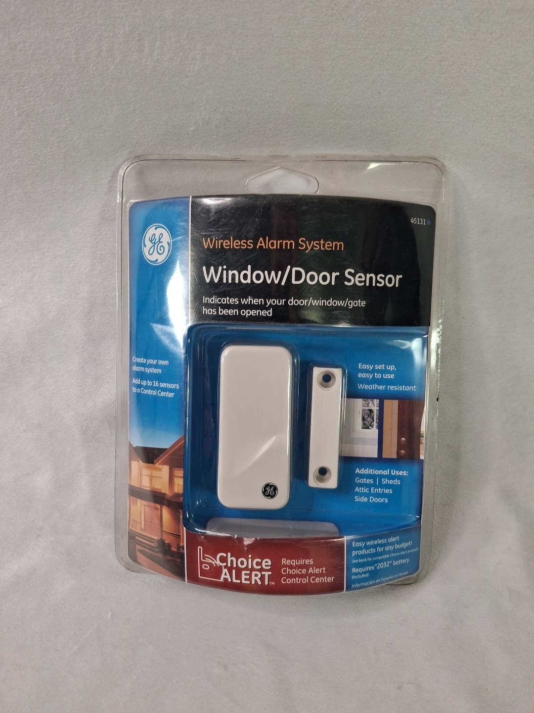 GE Choice Alert Wireless Alarm System Window/Door Sensor