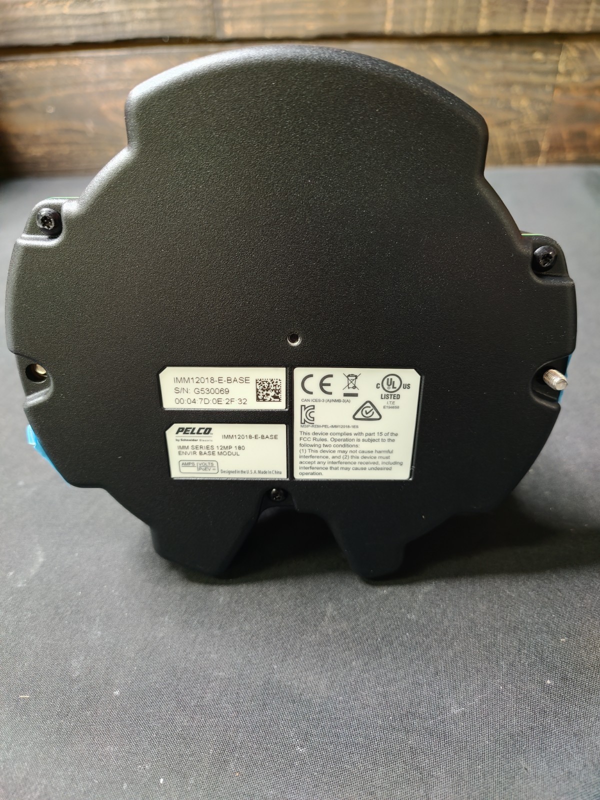 Pelco IMM12018-E-BASE 12 Megapixel 180° Panoramic Environmental Vandal Network
