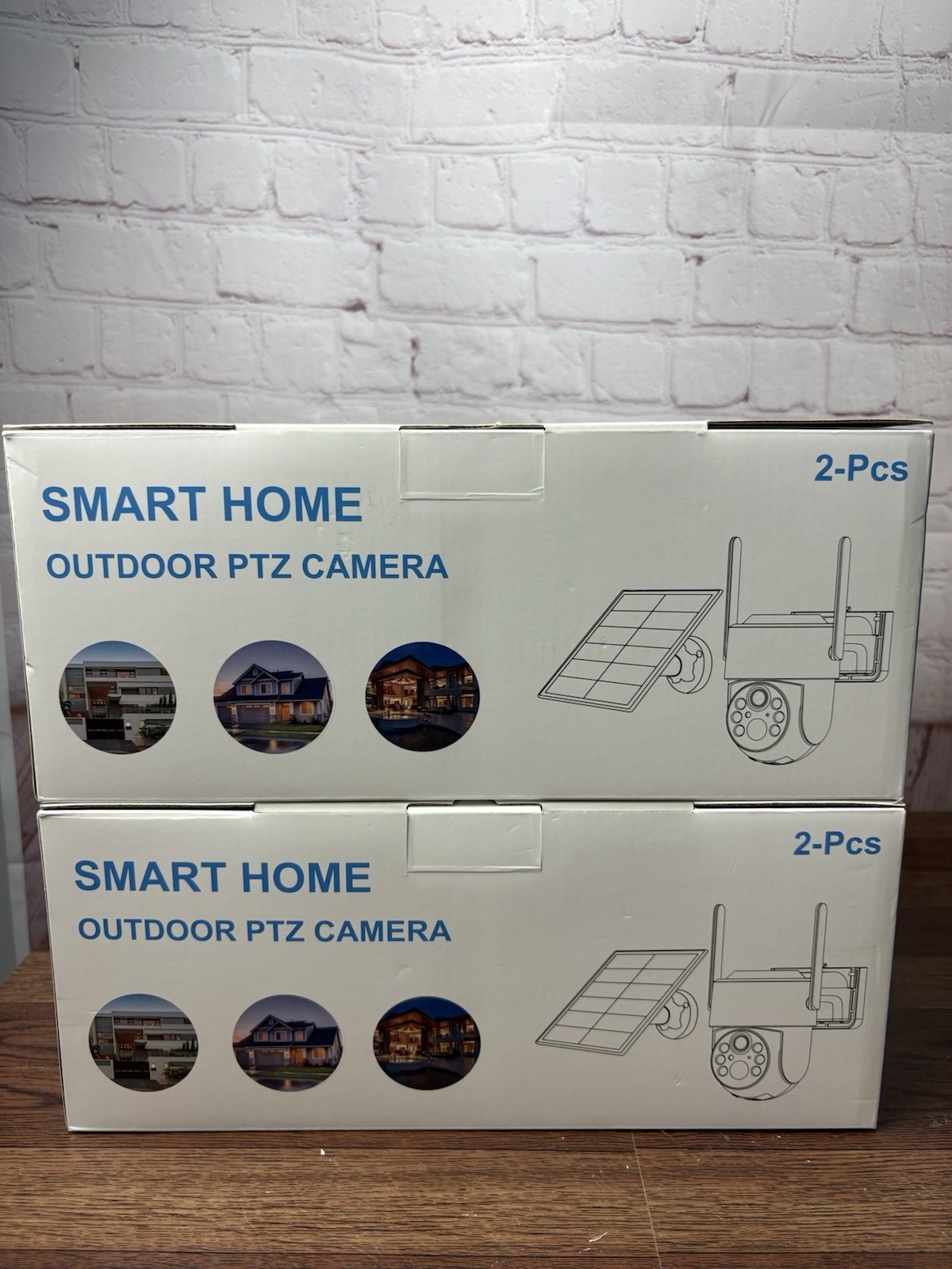 Tris Home Wireless Outdoor PTZ Camera 2-2-Pack, Solar, Weatherproof