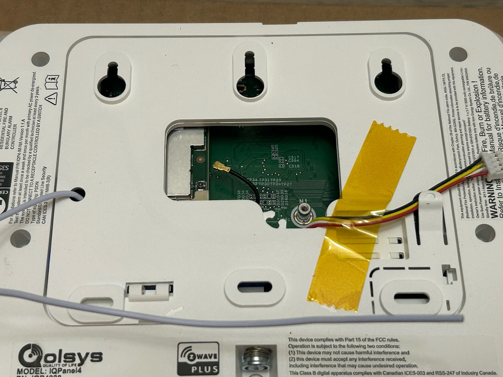 New! Qolsys Model: IQ PANEL 4 Wireless TOUCH SMART HOME SECURITY ALARM Panel