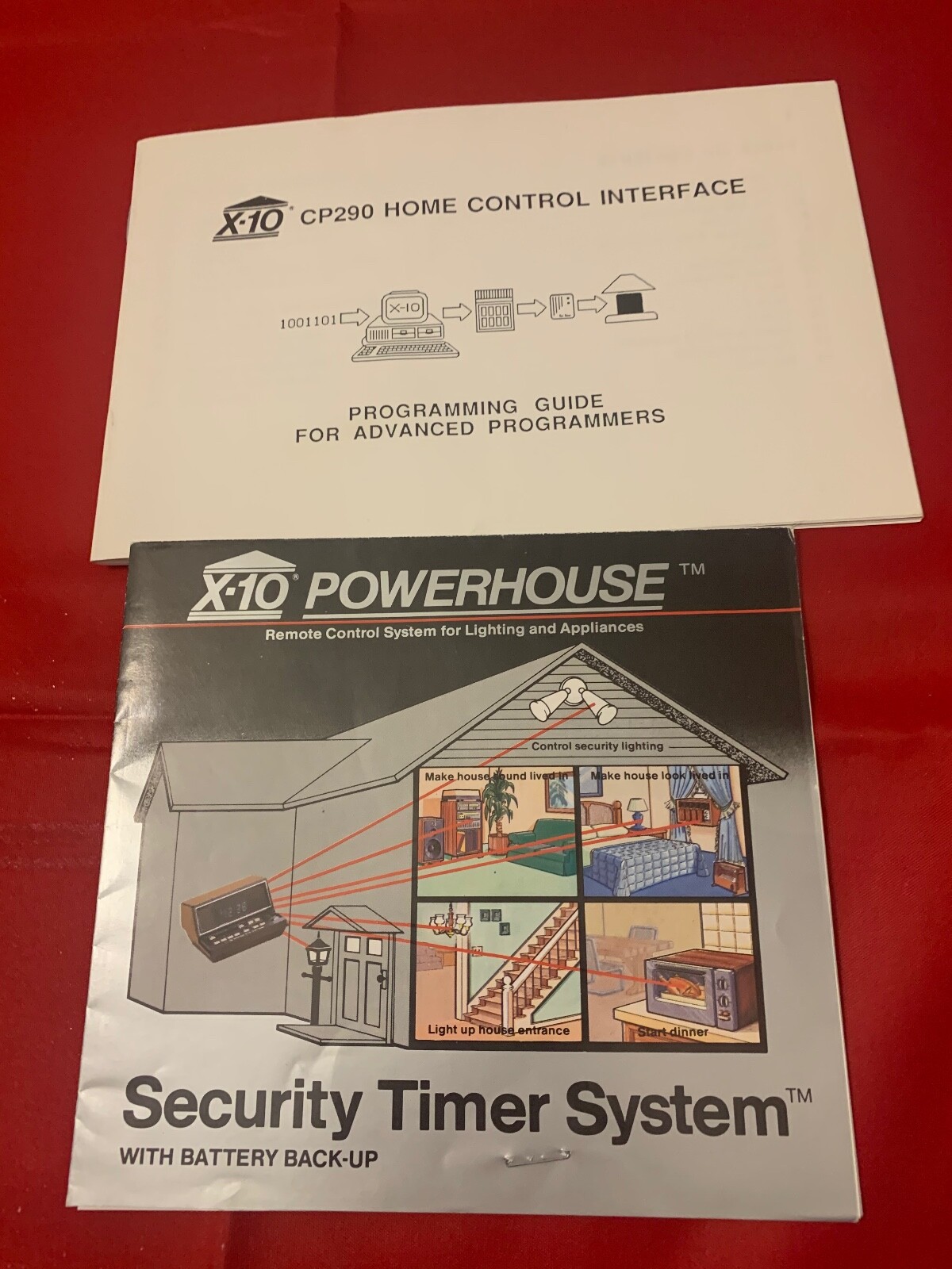 POWERHOUSE X-10 SECURITY TIMERS BOOKLETS MANUALS vintage