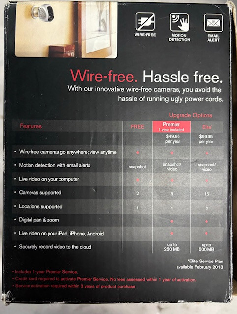 NETGEAR VUEZONE Wire-free Video Monitoring System VZSM2720-1ACPAS GENTLY USED