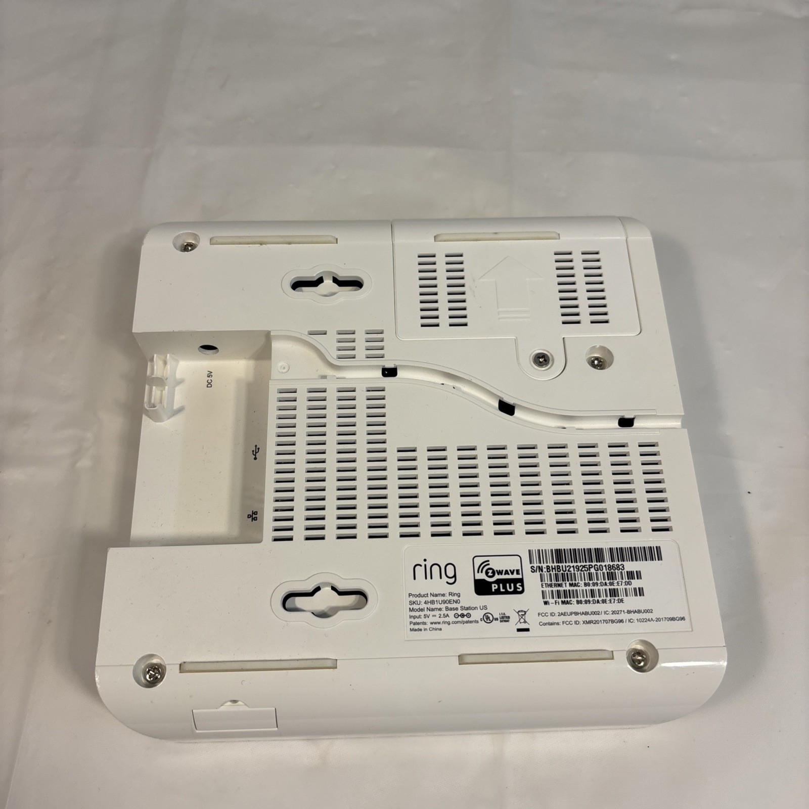 Ring Alarm Base Station US White 4HB1U9-0EN0 Works