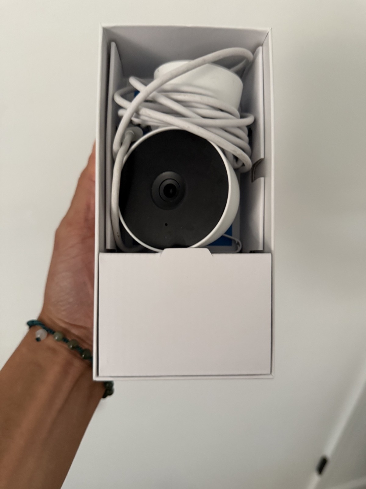 Google Nest Cam 2nd Gen Indoor Wired Camera Snow GA01998-US
