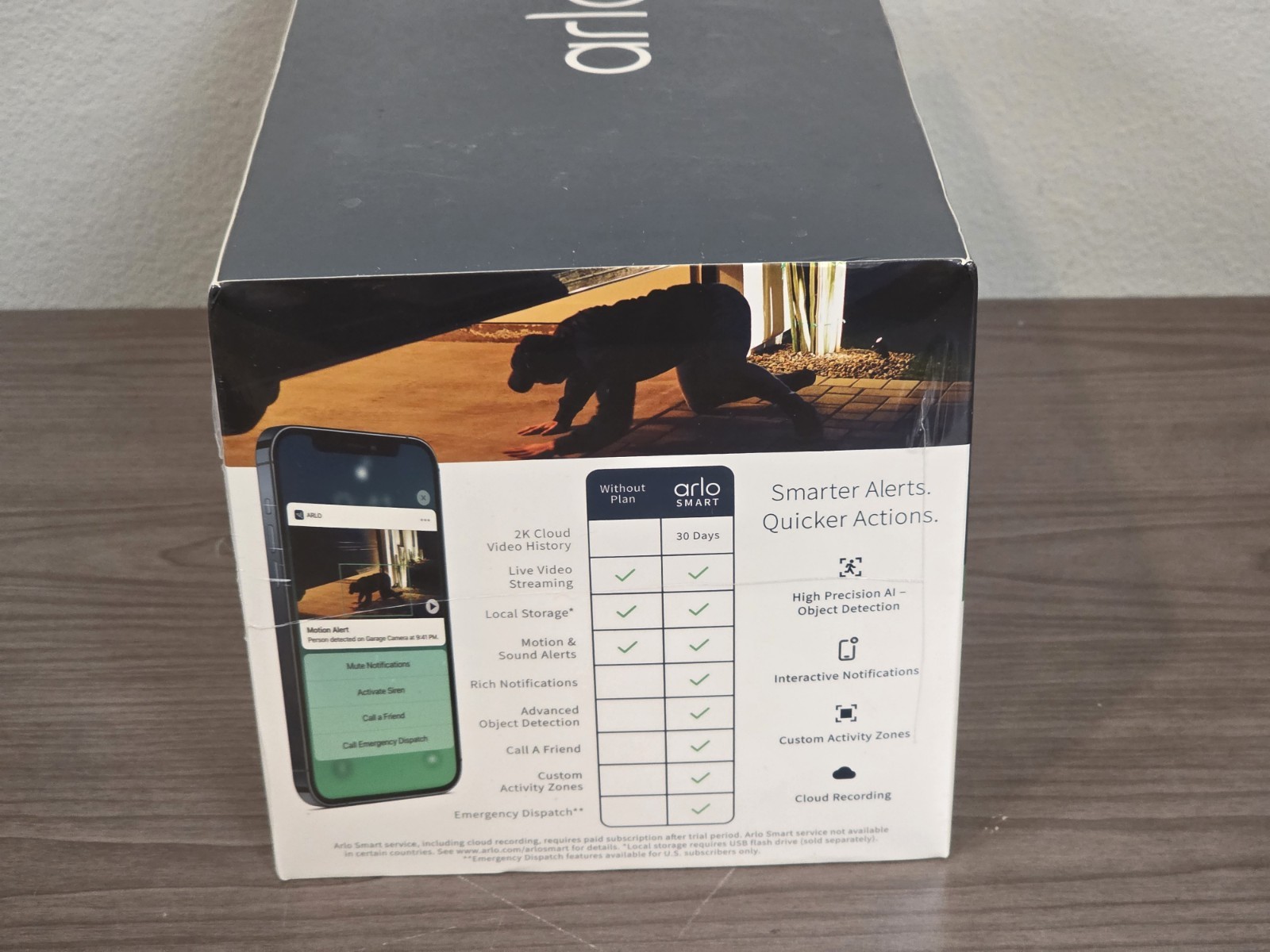 New Arlo Pro 4 XL Spotlight 3 Camera Security Bundle VMS4352P-1CCNAS