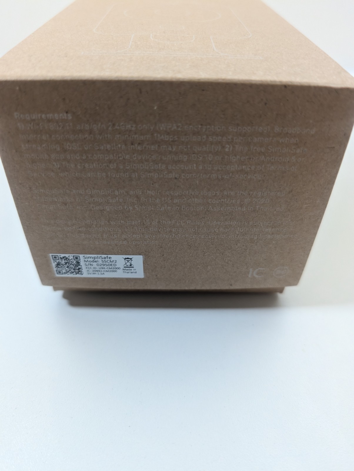 SimpliSafe Simplicam Security HD 1080p Camera Model SSCM2 Open Box