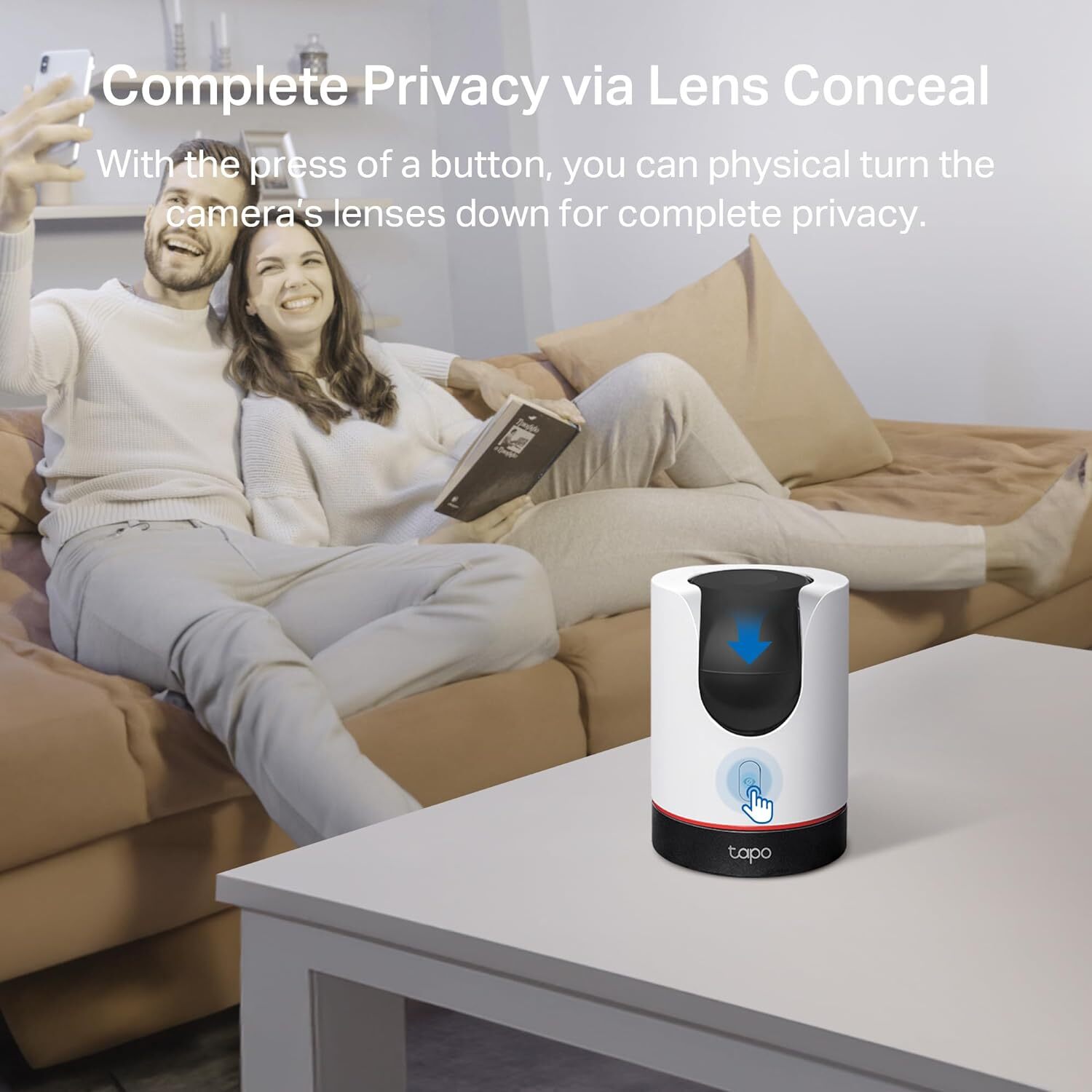 TP-Link Tapo 2K QHD Pan/Tilt Wi-Fi Camera | Apple HomeKit | Physical Privacy