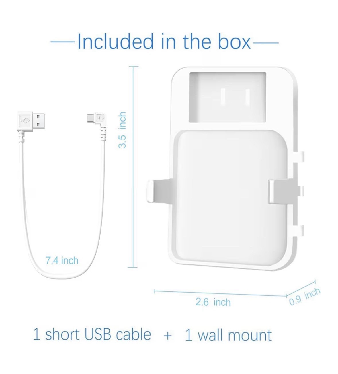 Blink Mini Indoor Camera System with Sync Module 2 & wall mount.