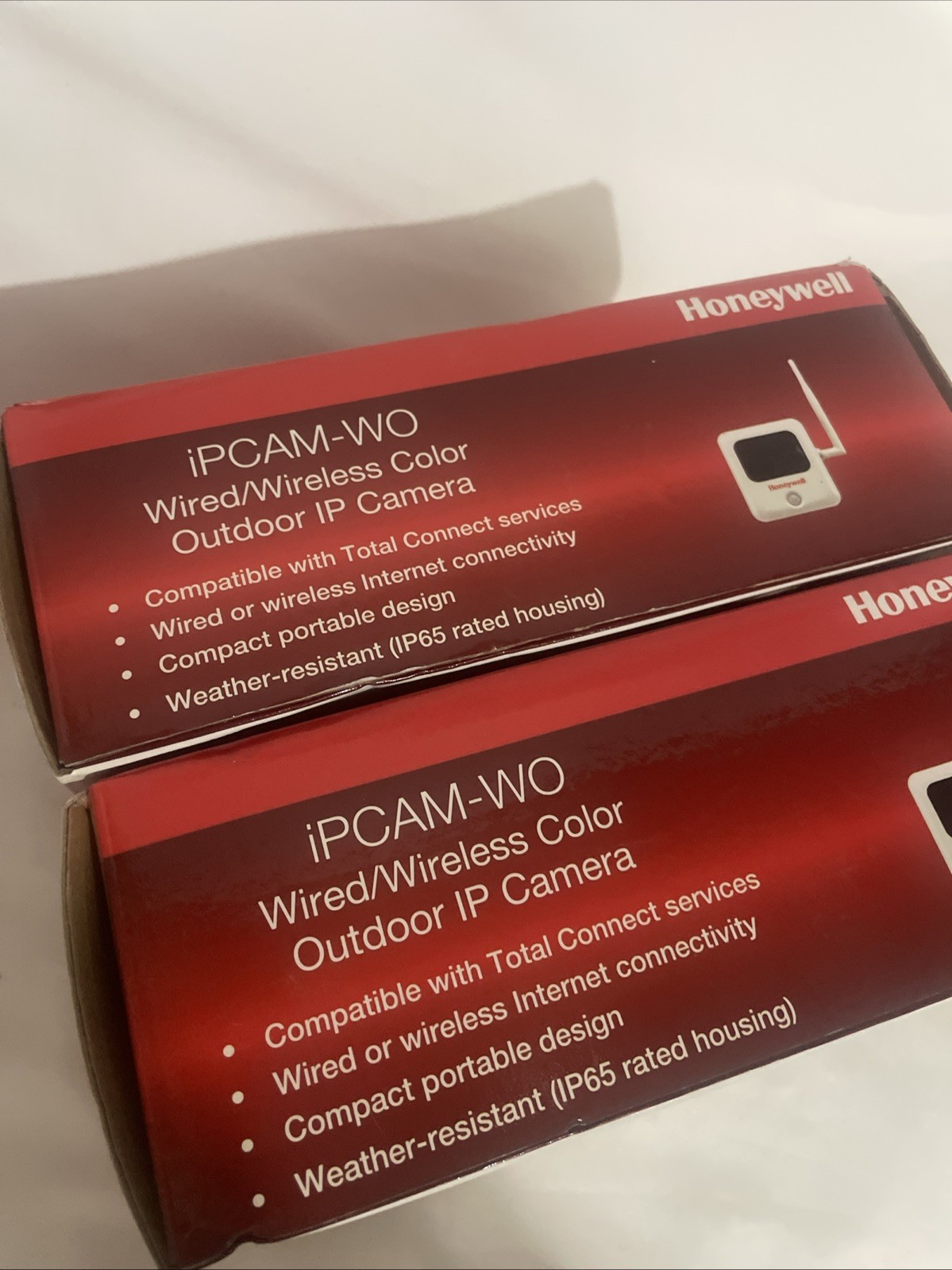 2 New Honeywell IPCAM-WO Wired & Wireless Color Outdoor IP Camera